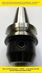 BT40 Ultra Precision 20mm sidelock end mill holder Balanced G2,5 20,000 RPM 63L - Picture 1 of 1