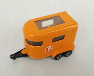 vintage 1970's MATCHBOX LESNEY SUPERFAST orange pony horse trailer - Picture 1 of 8