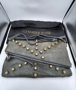 Alexander Wang Damen Tasche Weiches Leder Nieten Farbe: Türkis