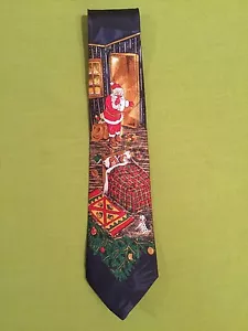 New no tags Dino Romaro Christmas theme tie - Picture 1 of 2