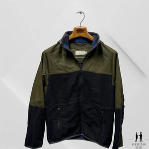 Vince Jacket Men’s XS Mixed Media Hooded Urban Green Fleece Wool Cotton Nylon - Picture 1 of 12