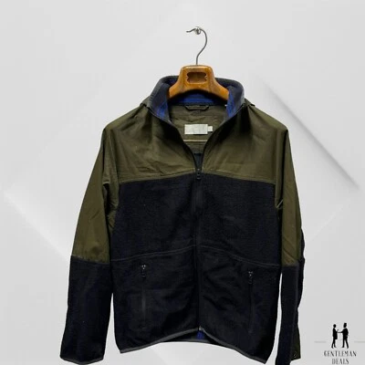 Vince Jacket Men’s XS Mixed Media Hooded Urban Green Fleece Wool Cotton Nylon - Image 1 of 4