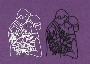 Braut und Bräutigam # 11 Hochzeit Stanzformen Sammelalbum Karten - Bild 1 von 1