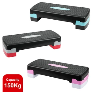 Aerobic Stepper Yoga Step Board Gym Fitness Exercise Cardio Adjustable Blocks - Picture 1 of 30