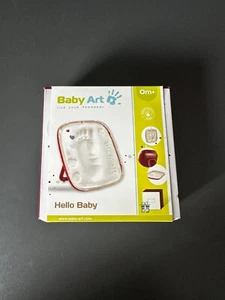 Baby Art - Hello Baby Bilderrahmen mit Gipsabdruck burgundy-rot - Bild 1 von 2