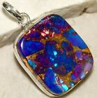 Natural Copper Turquoise 925 Sterling Silver Pendant Jewelry K17-4