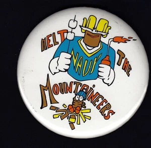 Navy Midshipmen 3" Stadium Souvenir Button West Virginai Melt the Mountaineers - Picture 1 of 1