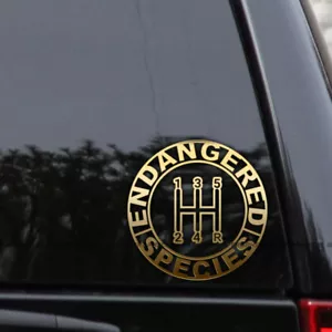 Endangered Species Manual 5 SPEED Transmission Decal Sticker - Bild 1 von 2
