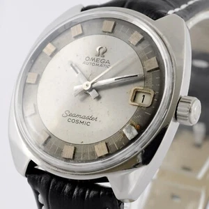 1963' SWISS OMEGA SEAMASTER COSMIC AUTOMATIC DATE GENTS WATCH VINTAGE DIAL - Picture 1 of 14