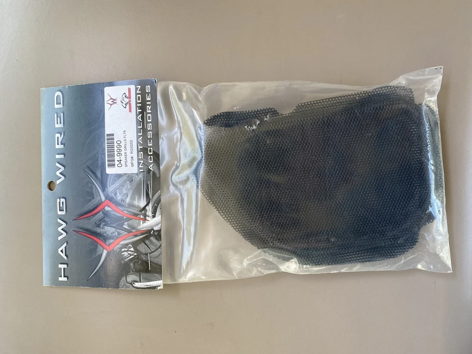 Grelhas de alto-falante frontal de malha de aço com fio Hawg Harley FLTR Road Glide 1998-2013 - Imagem 1 de 1