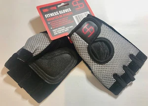 NWT SHRED & TONE Fitness Gloves! Size Small 1/2 finger GRAY size MEDIUM - Picture 1 of 3