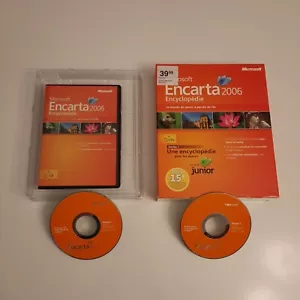 Microsoft Encarta 2006, French version, 2 CD, Big Box PC Software Complete CIB - Picture 1 of 16