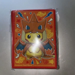 Pokemon Center Japan Exclusive Poncho Pikachu Mega Charizard Card Sleeves x62  - Bild 1 von 2