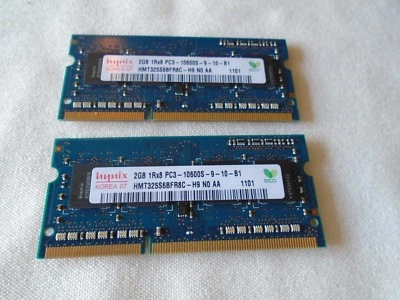 GENUINE''Apple MacBook Pro  13" A1278 ynix 4gb (2x2gb) pc3-10600s  - Image 1 of 4