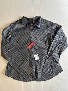 Panhandle Slim Light Navy Blue Pearl Snap Shirt Large Western Junior - Bild 1 von 10