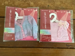 American Girl Rainbow Ruffles Pretty Prism Cardigan & Pastel Party Top New - Picture 1 of 2