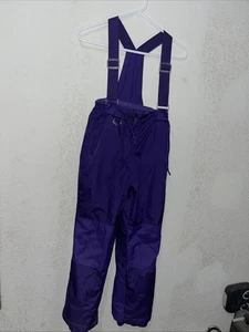 Weatherproof 32 Degrees Purple Snow Overalls Size Large 14-16 Ski Bib Overalls - Picture 1 of 12