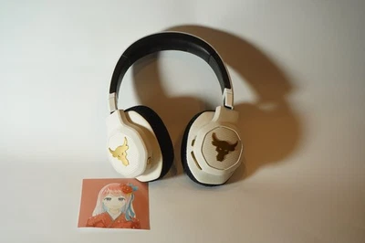 JBL Under Armour Project Rock Wireless Headphones – Sport Over-Ear – White Used - Image 1 of 4