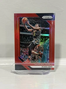 Taurean Prince 2018-19 Panini Prizm #38 Red Prizm /299 SP Hawks Color Match - Picture 1 of 3