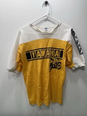 CAMISETA MALLA YAMAHA MOTOCROSS AÑOS 70 Hecha en USA Talla M (Ver Fotos) Foto 1 de 4