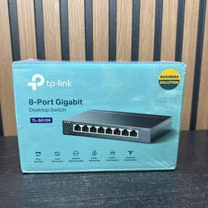 TP-Link TL-SG108 8-Port Gigabit Unmanaged Ethernet Desktop Network Switch (1153) - Picture 1 of 5