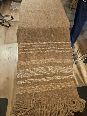 Baby Alpaca Boucle Blanket With Fringe - Image 1 of 4