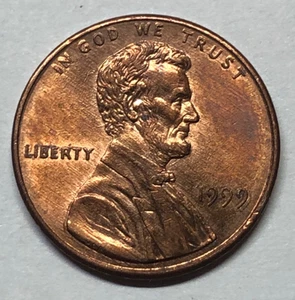 1999 P Lincoln Cent MAJOR Doubling on Obverse PLUS die chip in #9 - Picture 1 of 13