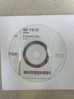 Original Epson WF-7610 Series Software Disc - Image 1 of 3