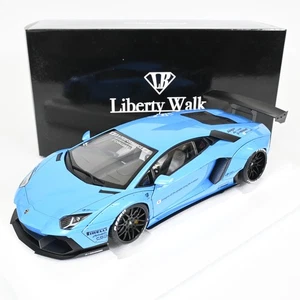 AUTOart 1/18 LB-Works Lamborghini Aventador Metallic Sky Blue Diecast Model Car - Picture 1 of 14