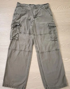 Vintage Old Navy Pants Mens 34x31 Cargo Paratrooper Surplus Military Y2K Utility - Picture 1 of 12