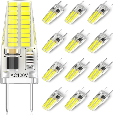 12-Pack G8 LED Bulb Dimmable, 120V 20W 25W T4 JCD Type Bi-Pin Halogen Replacemen - Image 1 of 4