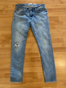 OVADIA NY Herren Gr. 34 Light PAINT SPLATTER Skinny Fit Mid Rise Stretch Jeans - Bild 1 von 14