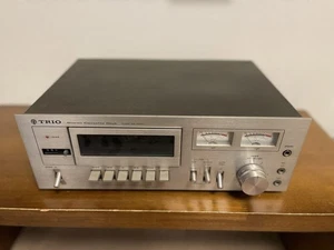 [Used] TRIO KX-4000 Cassette Deck KENWOOD Confirmed Operation Silver - Picture 1 of 9