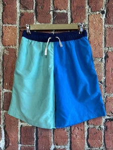 Hanna Andersson Swim Trunks Boys Size 150/12 Blocked Mesh Lined Board Shorts - Picture 1 of 3