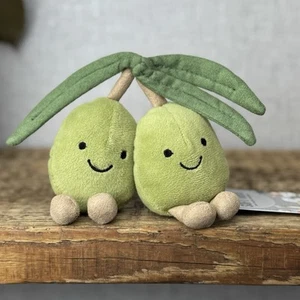 Jellycat Amuseable Olives - Erstveröffentlichung Oliven Velours Stofftier Sammlerstück 5 Zoll - Bild 1 von 11