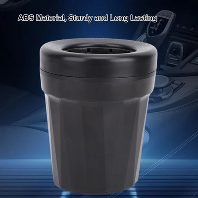 Small Garbage Can Wide Opening Mini Car Trash Can With Brush For Bedroom Living - Image 1 of 4