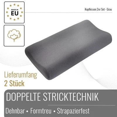 Black Forest Fox Kissenbezug Snuggle Soft OEKO-TEX® passend Visco Kissen 2er Set