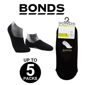 Bonds Sport Mesh Footlet Mens No Show Low Cut Below Ankle Socks Black SYRU2N - Picture 1 of 9
