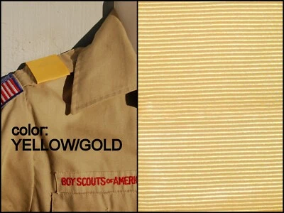 BOY CUB SCOUT Pair Shoulder Loops Epaulet - GOLD YELLOW Regional National - Image 1 of 2