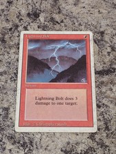 Lightning Bolt Revised Edition Magic the Gathering MTG Single