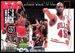 1995 Upper Deck Authenticated Michael Jordan He's Back #NNO Michael Jordan - Picture 1 of 2