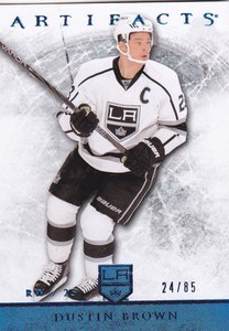 12-13 Artifacts Dustin Brown /85 Sapphire Blue LA Kings 2012