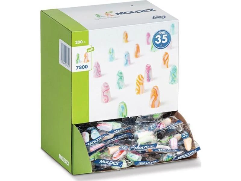 MOLDEX 780001 Gehörschutzstöpsel Spark Plugs® 780001 EN 352-2 SNR 35 dB 200 Paar - Bild 1 von 1