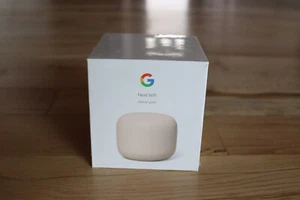 Google Nest Mesh Wifi Point Sand Smart Speaker Google Assistant MSRP $149 - Picture 1 of 8