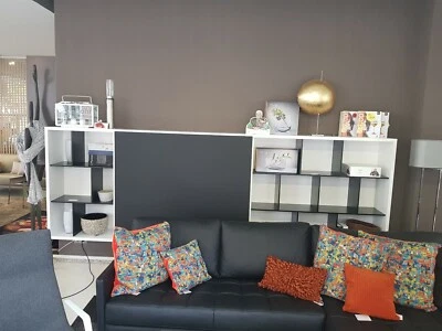 Kettnaker "Vita" TV Schrank Wohnwand Regal weiß grau matt 352 cm breit - Bild 1 von 4