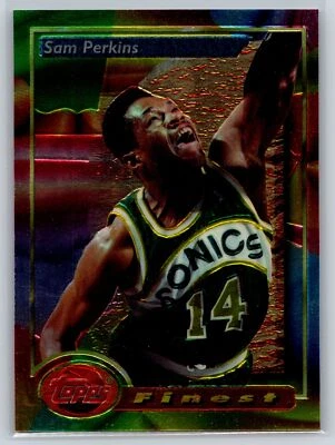 1993-94 Finest #186 Sam Perkins Seattle SuperSonics - Image 1 of 2