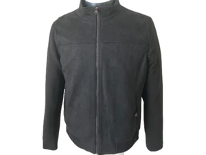 1905 Collection Tailored Fit Suede Bomber Black Jacket, Size: L, new - Picture 1 of 3