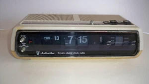 Vintage 1970's Juliette Fm/Am Digital Clock Radio Flip retro - Picture 1 of 14
