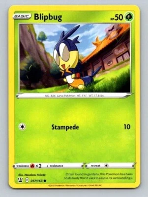 2021 Pokemon Card Battle Styles Blipbug 17/163 - Image 1 of 2