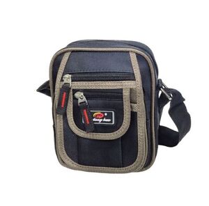 Multi Pocket Messenger Unisex Bag Canvas Camera Mobile Phone Body Bag With Flap